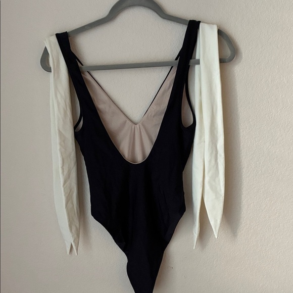 Tularosa Black and White One Piece Swimwear - Picture 2 of 3